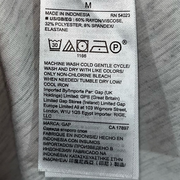 Gap size medium soft white and grey dress - Picture 10 of 12